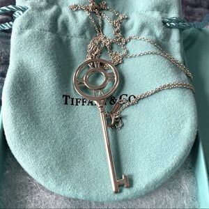 Tiffany&Co Atlas Key Sterling Silver with Chain